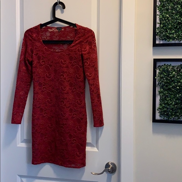 Talula Clarendon red lace dress - Picture 1 of 4
